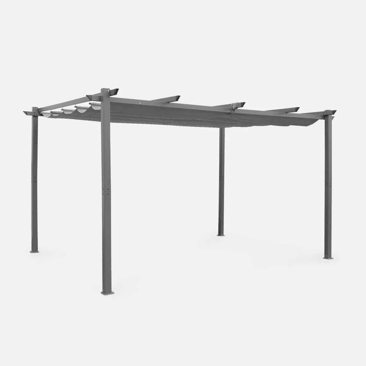 sweeek Pergola 3x4m in alluminio telo scorrevole