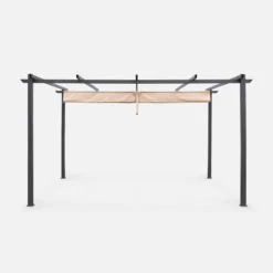 sweeek Pergola 3x4m in alluminio telo scorrevole