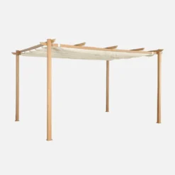 sweeek Pergola 3x4m in alluminio telo scorrevole