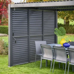 sweeek Persiana con lamelle orientabili 1m in alluminio per pergola bioclimatica