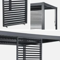 sweeek Persiana con lamelle orientabili 1m in alluminio per pergola bioclimatica