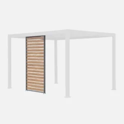 sweeek Persiana 1.3m in alluminio effetto legno per pergola Triomphe 3x4m