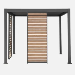 sweeek Persiana 1m in alluminio effetto legno per pergola Triomphe