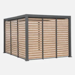 sweeek Persiana 1m in alluminio effetto legno per pergola Triomphe