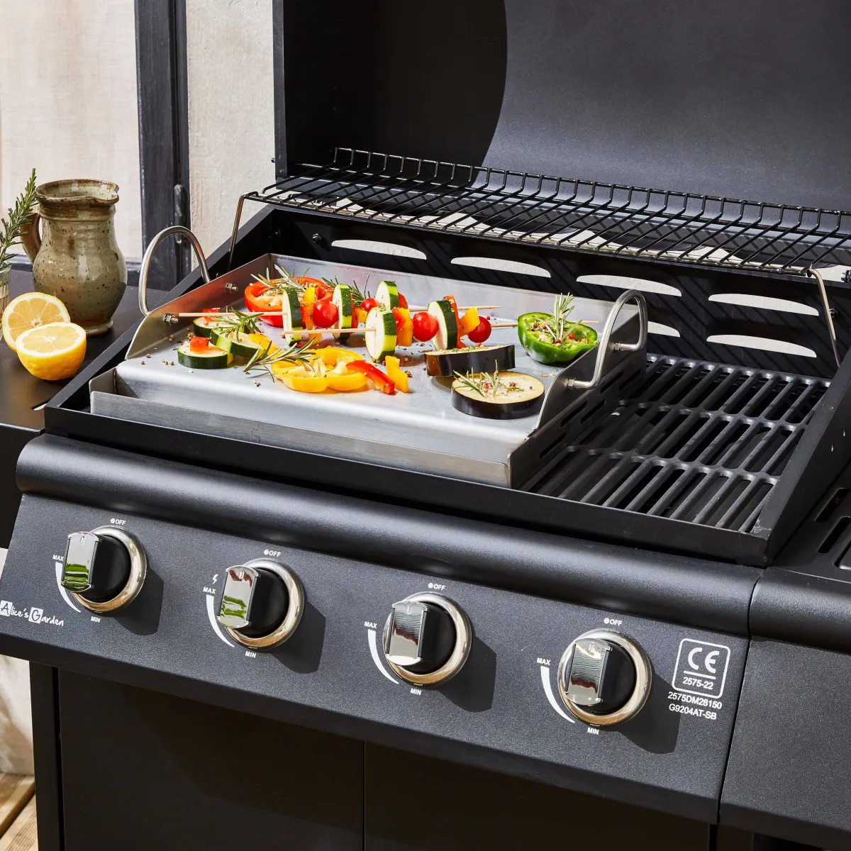 sweeek Piastra di cottura universale per barbecue, 40cm