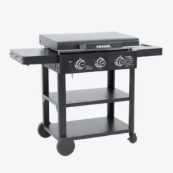 sweeek Piastra plancha a gas a 3 bruciatori con carrello