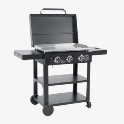 sweeek Piastra plancha a gas a 3 bruciatori con carrello