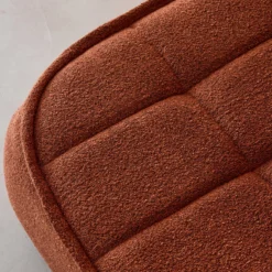 sweeek Poggiapiedi per poltrona Boni in bouclé testurizzato