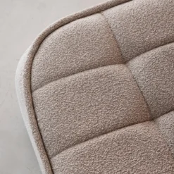 Poggiapiedi per poltrona Boni in bouclé testurizzato