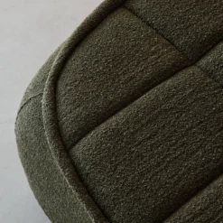 Poggiapiedi per poltrona Boni in bouclé testurizzato