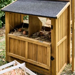 sweeek Pollaio 6 galline legno di abete