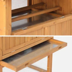 sweeek Pollaio 6 galline legno di abete