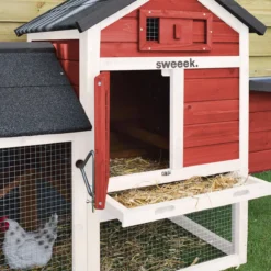 sweeek Pollaio in legno con recinto per 3 galline