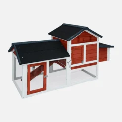 sweeek Pollaio in legno con recinto per 3 galline