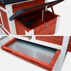 sweeek Pollaio in legno con recinto per 3 galline