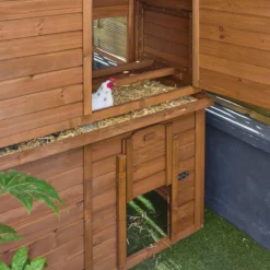 sweeek Pollaio in legno con recinto per 6-8 galline