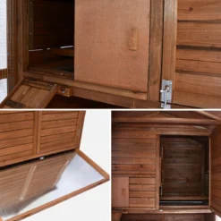 sweeek Pollaio in legno con recinto per 6-8 galline