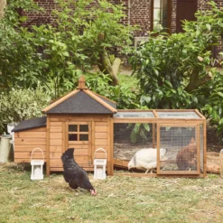 sweeek Pollaio in legno con recinto per 2 galline