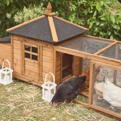 sweeek Pollaio in legno con recinto per 2 galline