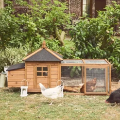sweeek Pollaio in legno con recinto per 2 galline