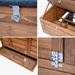 sweeek Pollaio in legno con recinto per 2 galline