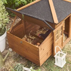 sweeek Pollaio in legno con recinto per 2 galline