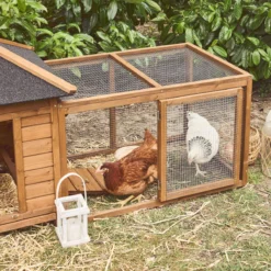 sweeek Pollaio in legno con recinto per 2 galline