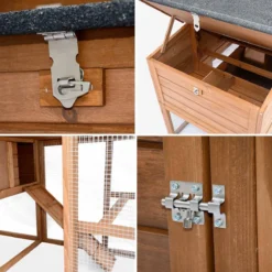 sweeek Pollaio in legno con recinto per 4 galline