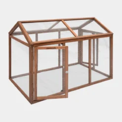 sweeek Pollaio recinto in legno con rete in alluminio per 6 galline