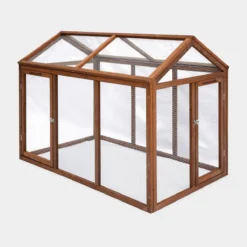 sweeek Pollaio recinto in legno con rete in alluminio per 6 galline