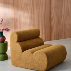 sweeek Poltrona bouclé testurizzata