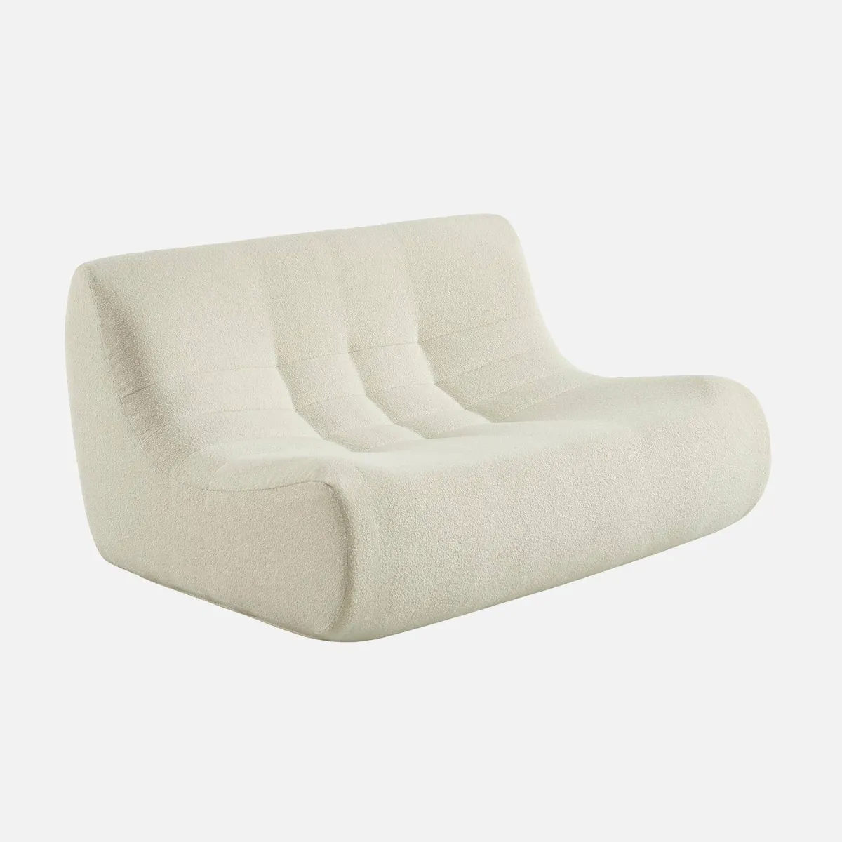 sweeek Poltrona bouclé testurizzata, 2 posti