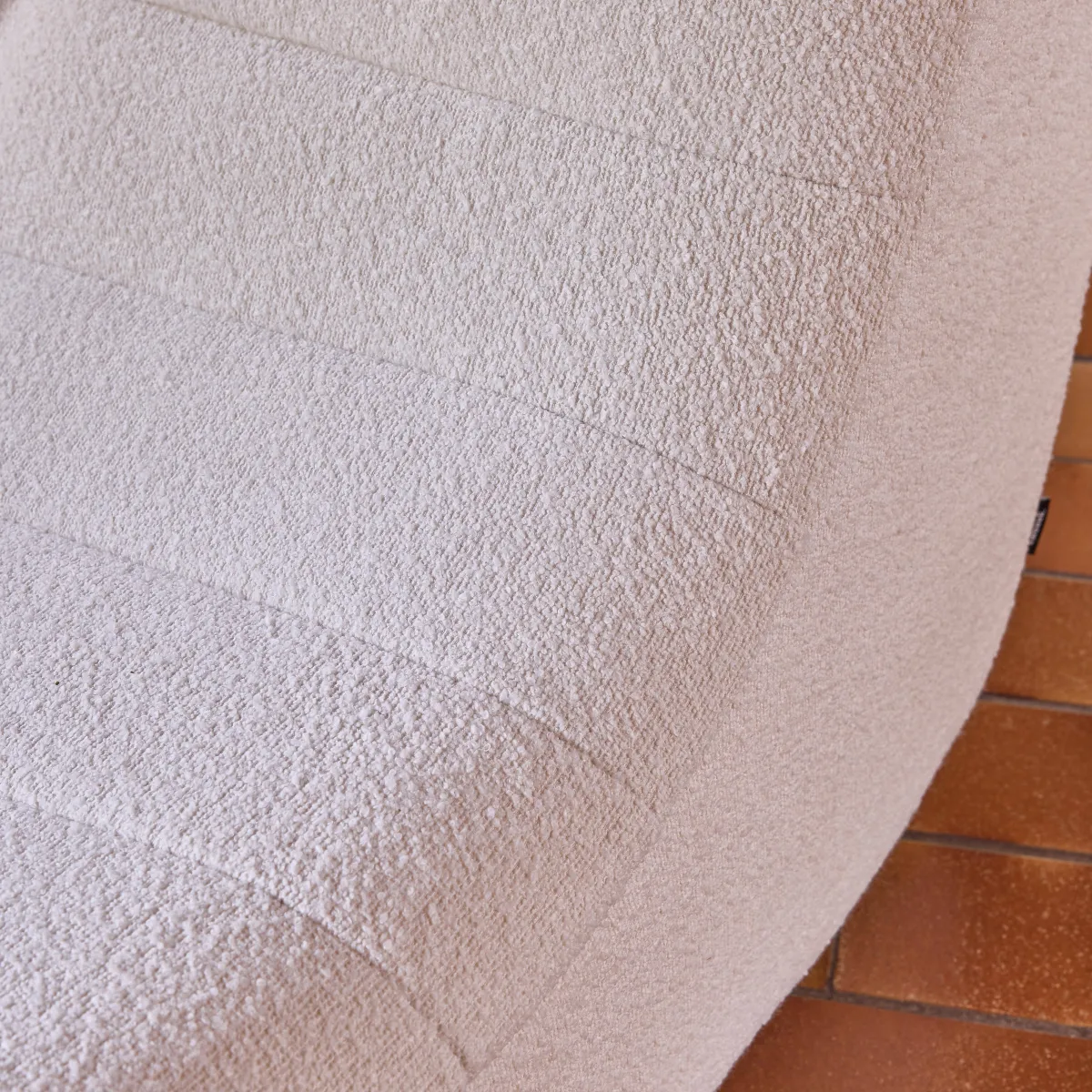 sweeek Poltrona bouclé testurizzata, 2 posti