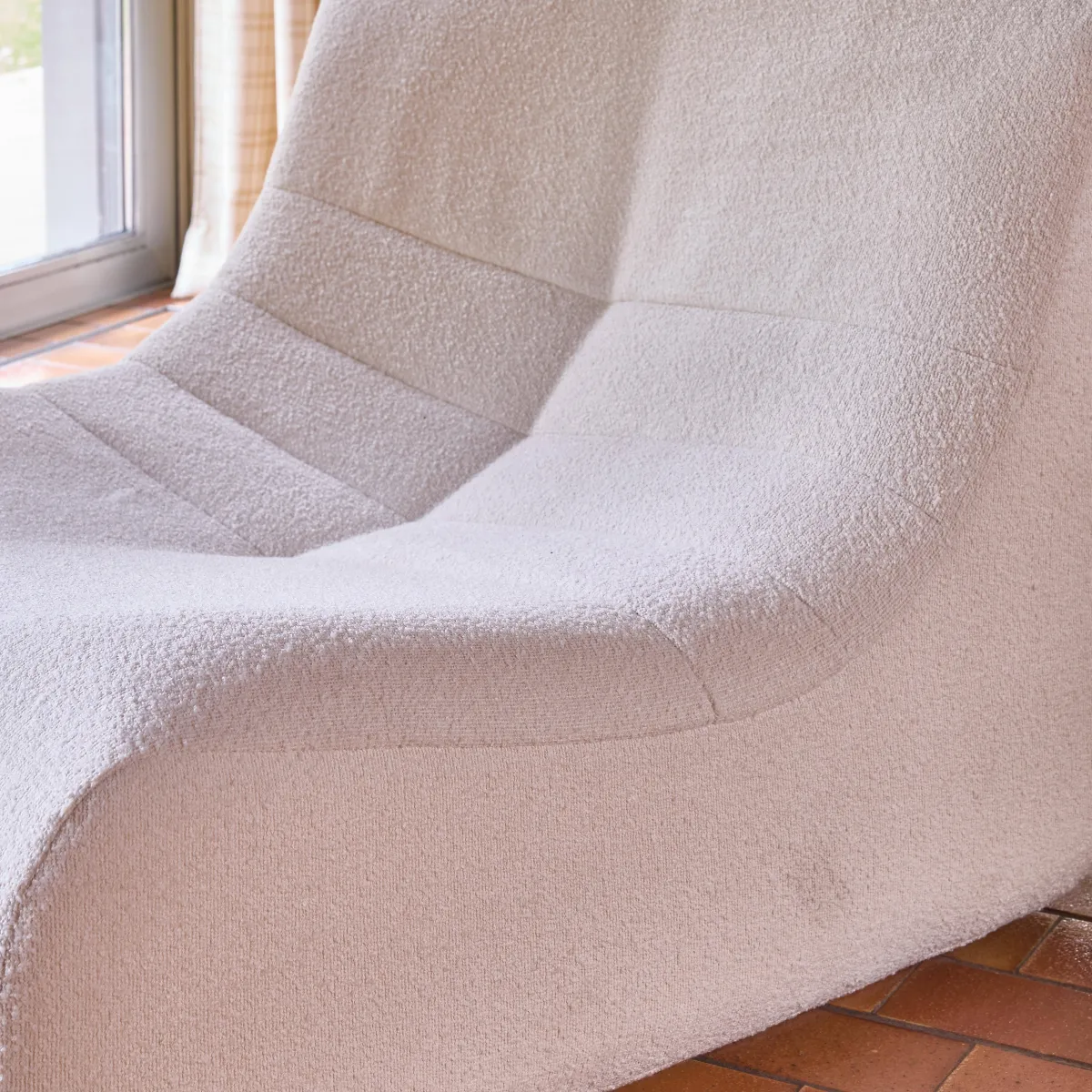 sweeek Poltrona bouclé testurizzata, 2 posti