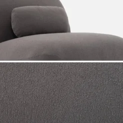 Poltrona girevole 360° bouclé