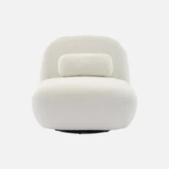 Poltrona girevole 360° bouclé