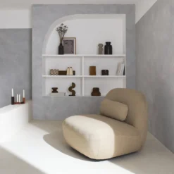 sweeek Poltrona girevole 360° bouclé