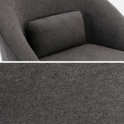 Poltrona girevole 360° con cuscino