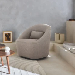 Poltrona girevole 360° con cuscino