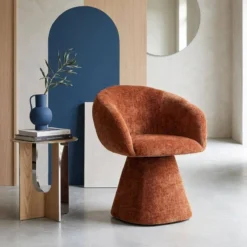 sweeek Poltrona girevole 180° in tessuto di cotone