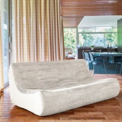 sweeek Poltrona in velluto a coste, 3 posti