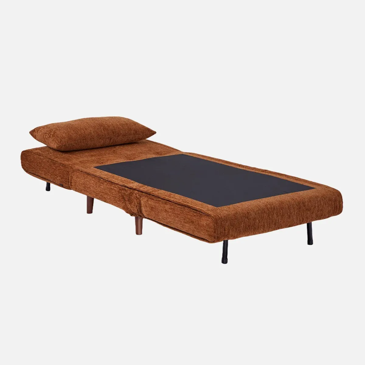 sweeek Poltrona letto convertibile in tessuto ciniglia