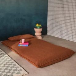 sweeek Poltrona letto convertibile bouclé strutturata, 2 posti
