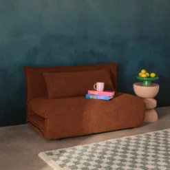 sweeek Poltrona letto convertibile bouclé strutturata, 2 posti