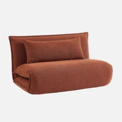 sweeek Poltrona letto convertibile bouclé strutturata, 2 posti