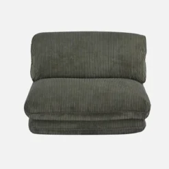 sweeek Poltrona letto convertibile velluto a coste grosse coste