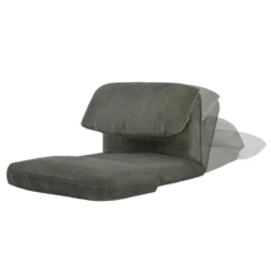 sweeek Poltrona letto convertibile velluto a coste grosse coste