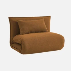 Poltrona letto trasformabile bouclé testurizzato