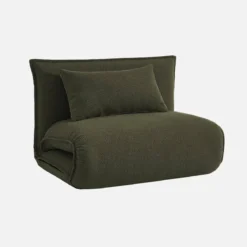 Poltrona letto trasformabile bouclé testurizzato