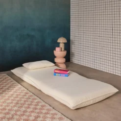 sweeek Poltrona letto trasformabile bouclé testurizzato